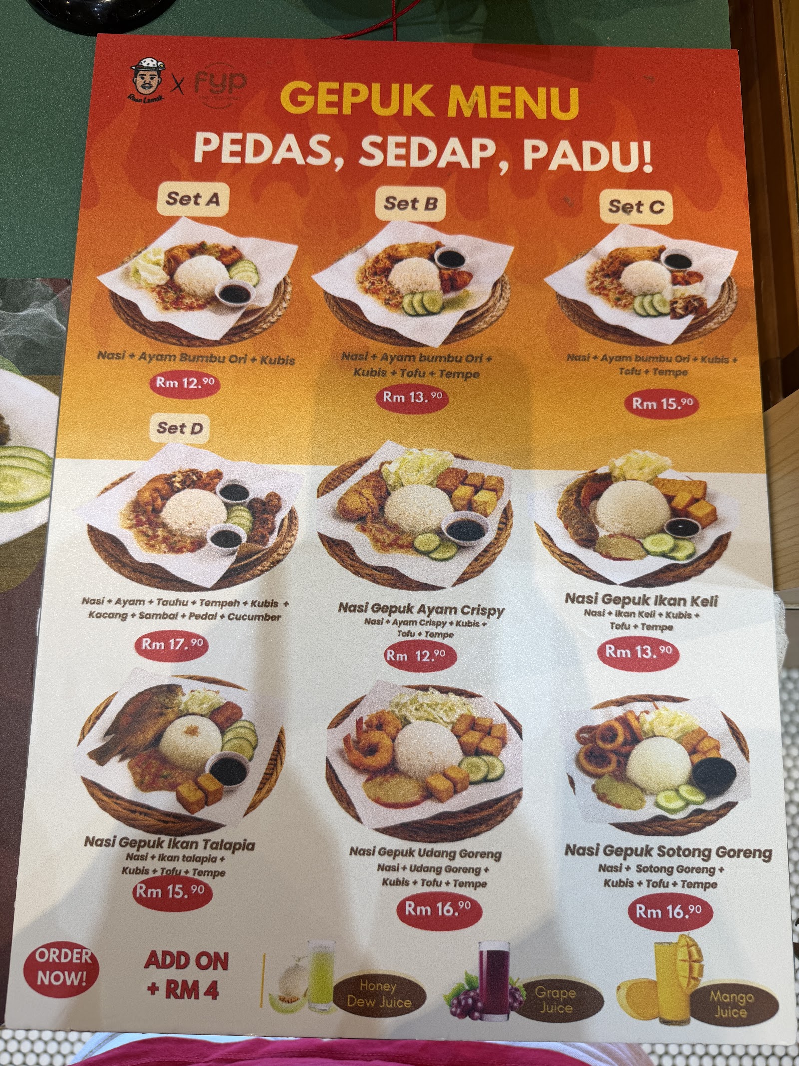 Rasa Lemak 菜单
